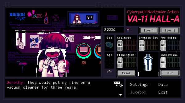 图片[2]-VA-11 HALL-A：赛博朋克酒保行动 v1.3（VA-11 Hall-A Cyberpunk Bartender Action）免安装中文版-87软件库｜绿色软件+破解游戏下载站
