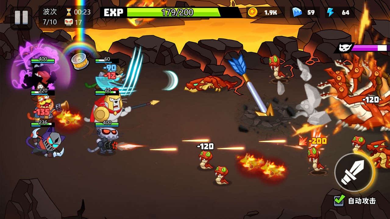 猫咪勇士冒险（解锁秒杀免广告等）-87软件库｜绿色软件+破解游戏下载站