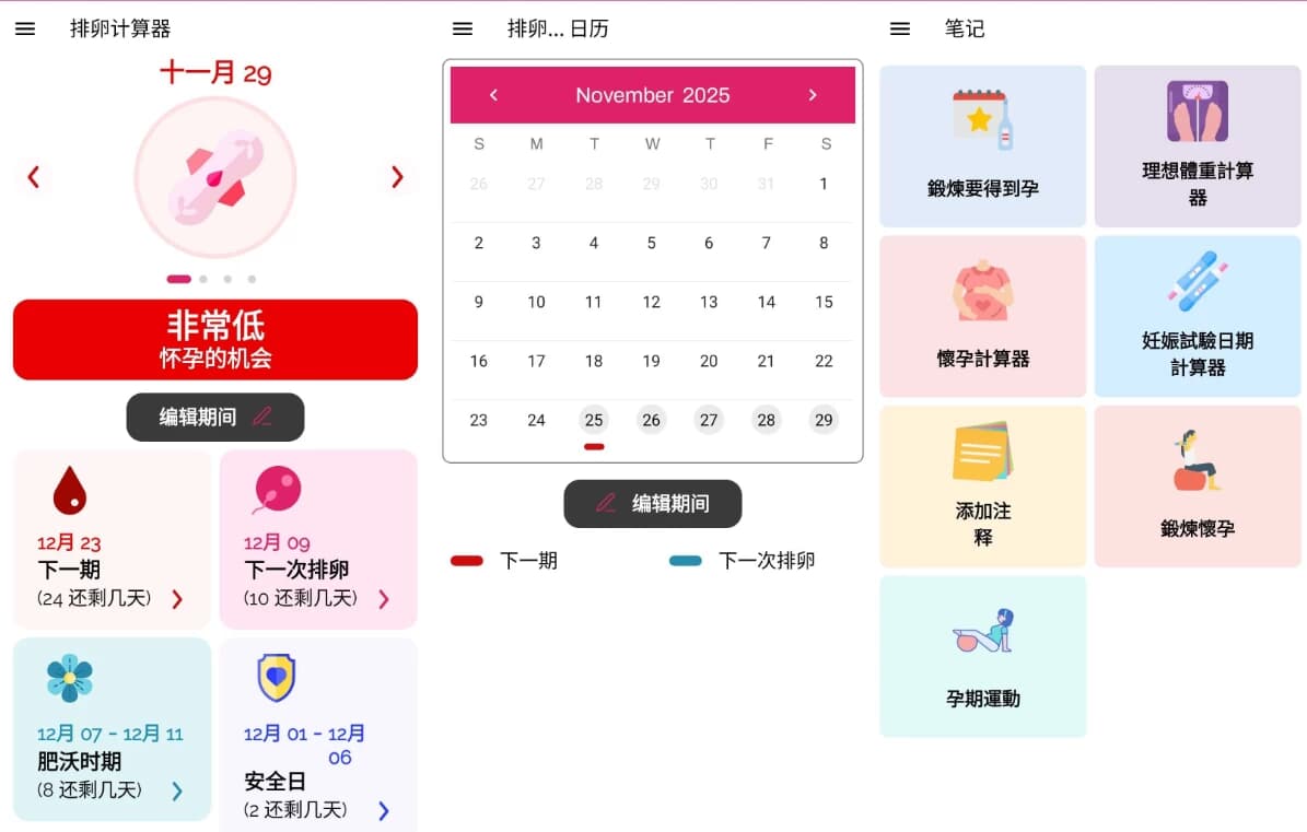 Ovulation Calculator 排卵计算器 v1.6.2 解锁高级版-87软件库｜绿色软件+破解游戏下载站