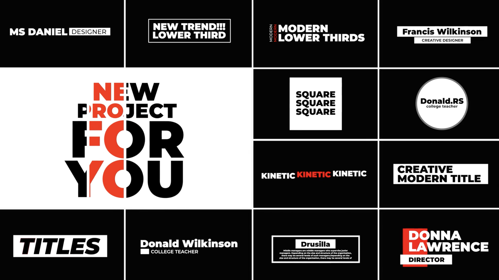 FCPX Lower Thirds &amp; Titles Mac(现代设计元素视频标题插件)-87软件库｜绿色软件+破解游戏下载站