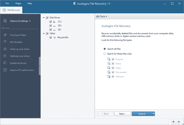Auslogics File Recovery(恢复丢失文件) v12.2.0.6 便携版-87软件库｜绿色软件+破解游戏下载站