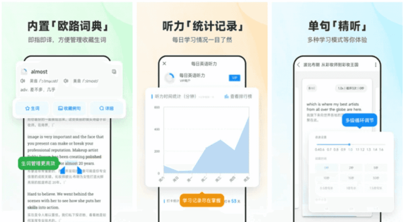 每日英语听力 v25.12.3 专为英语学习者设计的手机应用，解锁会员版-87软件库｜绿色软件+破解游戏下载站