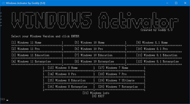Windows Activator by Goddy(Win11/Win10激活工具) v5.4 绿色版-87软件库|绿色软件+破解游戏下载站