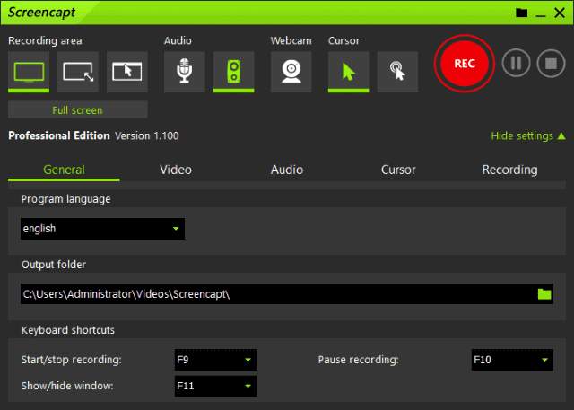 ASCOMP Screencapt Pro(屏幕捕捉录制工具) v2.000 便携版-87软件库｜绿色软件+破解游戏下载站