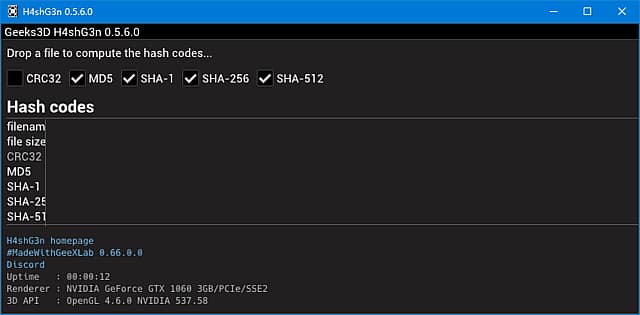 Geeks3D H4shG3n(文件哈希计算工具) v0.5.6.0 绿色版-87软件库|绿色软件+破解游戏下载站