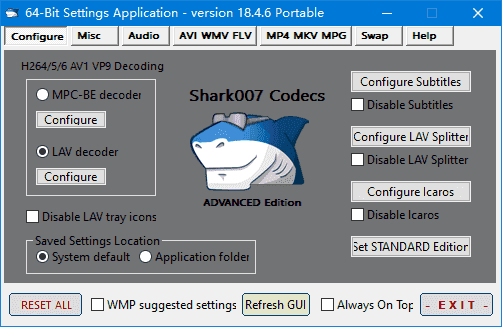 Shark007 Codecs(多媒体编解码器套件) v20.3.6 便携版-87软件库｜绿色软件+破解游戏下载站