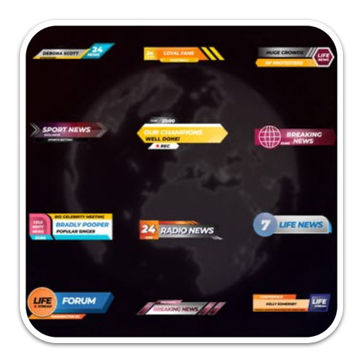 News Titles for Mac(彩色新闻字幕标题fcpx插件)-87软件库｜绿色软件+破解游戏下载站