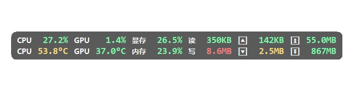 LiteMonitor(桌面硬件监控工具) v1.2.9 中文绿色版-87软件库｜绿色软件+破解游戏下载站