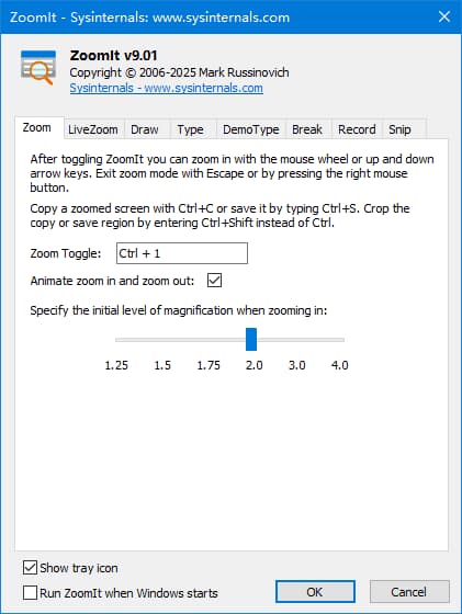 Sysinternals ZoomIt(微软放大镜工具) v10.0 绿色版-87软件库|绿色软件+破解游戏下载站