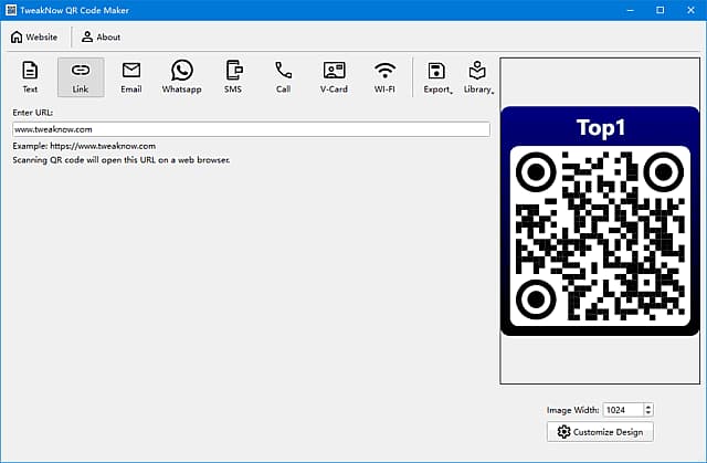 TweakNow QR Code Maker(二维码生成软件) v4.1.0 便携版-87软件库｜绿色软件+破解游戏下载站
