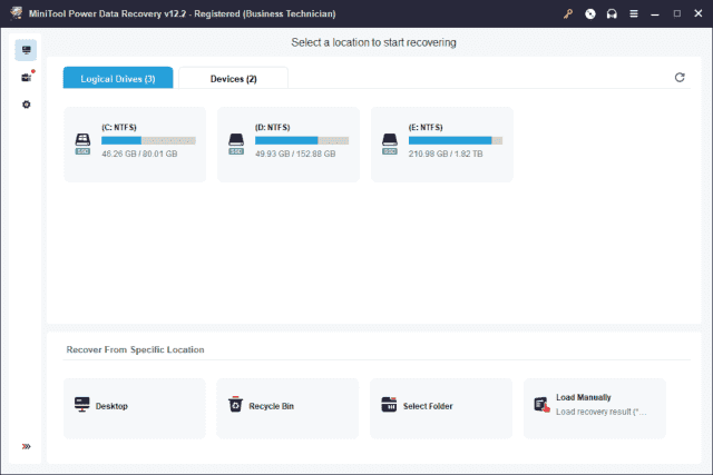 MiniTool Power Data Recovery(数据恢复软件) v12.9 便携版